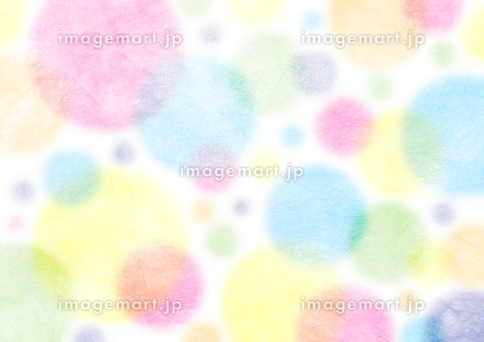 背景画像素材 水彩風のカラフルな水玉模様の背景 141799891 イメージマート